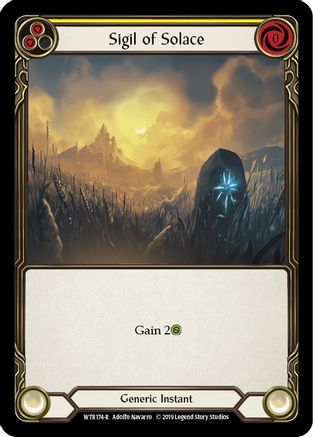 Sigil of Solace (Yellow) (WTR174) (Unlimited Edition) - Welcome to Rathe