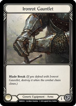 Ironrot Gauntlet 1st Edition (RNR006) - Hero Deck: Rhinar
