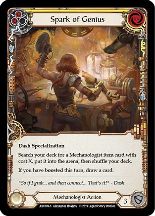 Spark of Genius (ARC009) (Unlimited Edition) Rainbow Foil - Arcane Rising