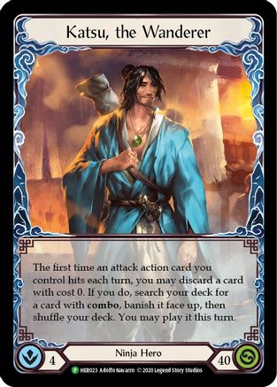 Katsu, the Wanderer (Rainbow) (HER023) 1st Edition Rainbow Foil - Flesh and Blood: Promo Cards