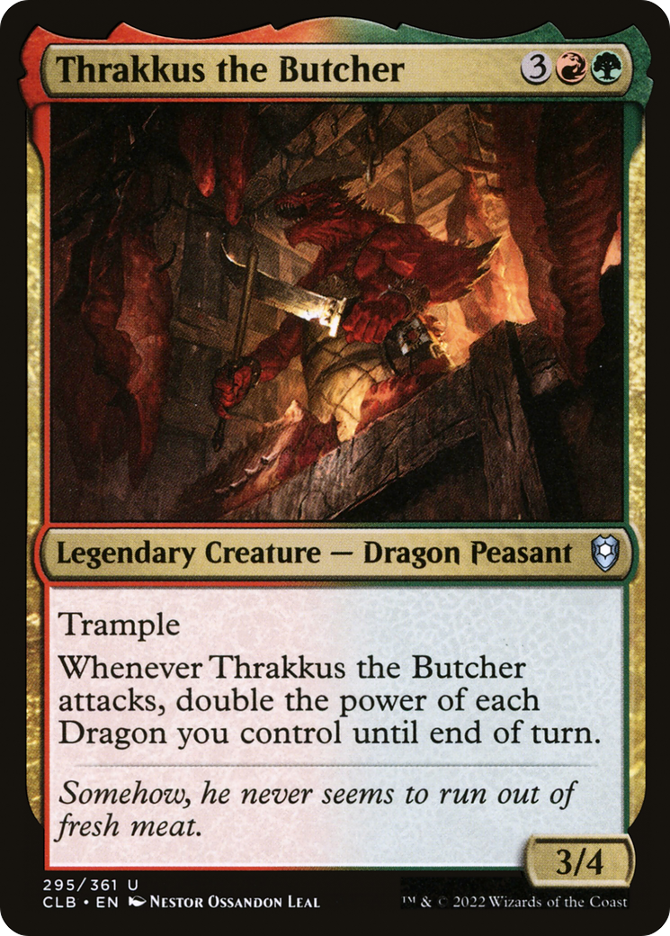 Thrakkus the Butcher (295) Foil - Commander Legends: Battle for Baldur's Gate