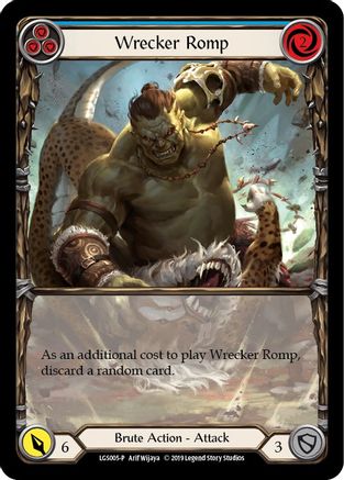 Wrecker Romp (Blue) - LGS005 (LGS005) 1st Edition - Flesh and Blood: Promo Cards