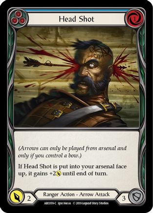 Head Shot (Blue) (ARC059) (Unlimited Edition) Rainbow Foil - Arcane Rising
