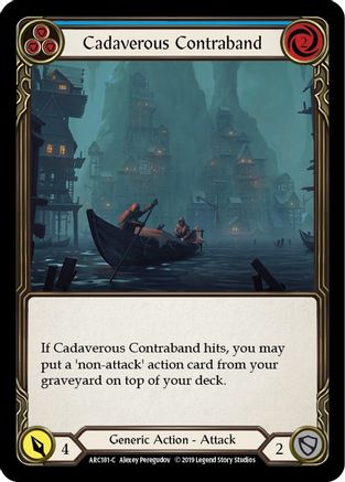 Cadaverous Contraband (Blue) (ARC181) (1st Edition) - Arcane Rising