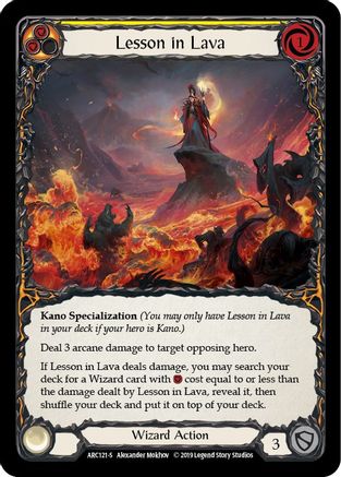 Lesson in Lava (ARC121) 1st Edition Rainbow Foil - Arcane Rising