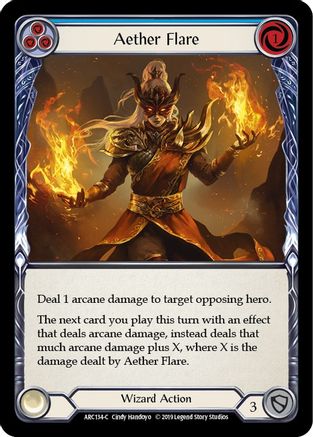 Aether Flare (Blue) (ARC134) 1st Edition - Arcane Rising