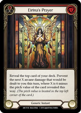 Eirina's Prayer (Red) (ARC173) 1st Edition Rainbow Foil - Arcane Rising