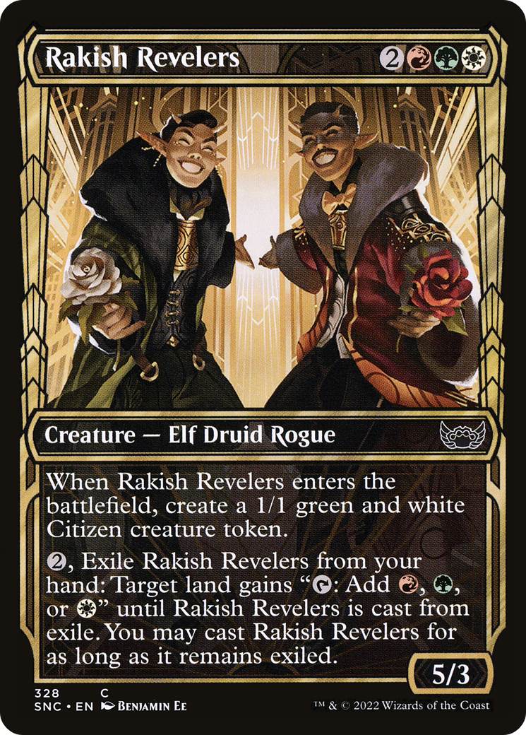 Rakish Revelers (Showcase) (328) Foil - Streets of New Capenna