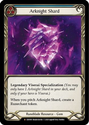 Arknight Shard 1st Edition Cold Foil (CRU000) - Crucible of War