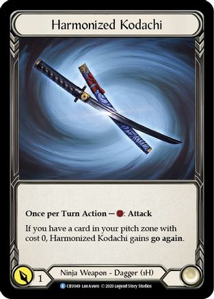 Harmonized Kodachi (Reverse) (CRU049) (1st Edition) - Crucible of War