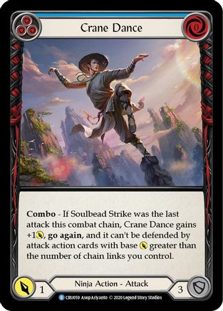 Crane Dance (Blue) (CRU059) (1st Edition) - Crucible of War