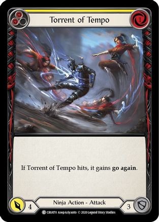 Torrent of Tempo (Yellow) (CRU070) (1st Edition) - Crucible of War