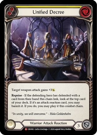 Unified Decree (CRU083) (Unlimited Edition) Rainbow Foil - Crucible of War