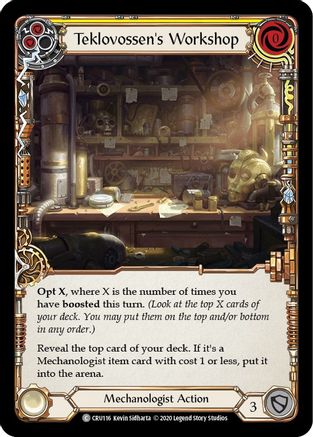 Teklovossen's Workshop (Yellow) (CRU116) (Unlimited Edition) - Crucible of War