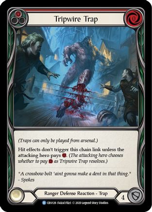 Tripwire Trap (CRU126) (Unlimited Edition) Rainbow Foil - Crucible of War