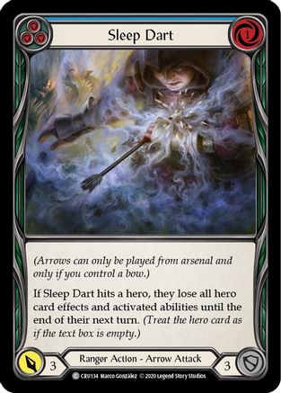 Sleep Dart (Blue) (CRU134) (1st Edition) Rainbow Foil - Crucible of War