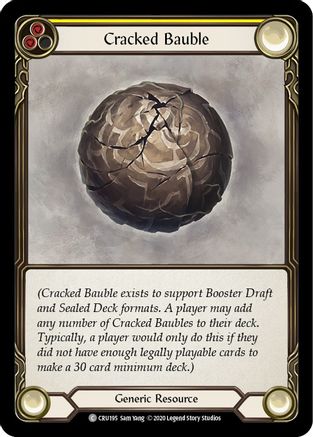 Cracked Bauble (CRU195) (1st Edition) Rainbow Foil - Crucible of War
