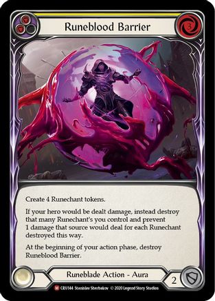 Runeblood Barrier (CRU144) 1st Edition - Crucible of War