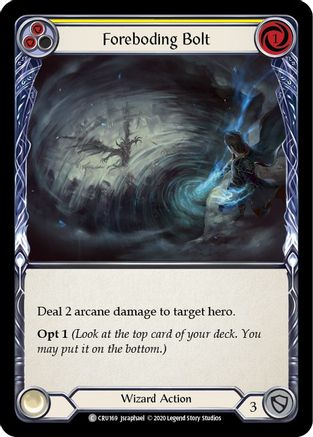 Foreboding Bolt (Yellow) (CRU169) (Unlimited Edition) - Crucible of War