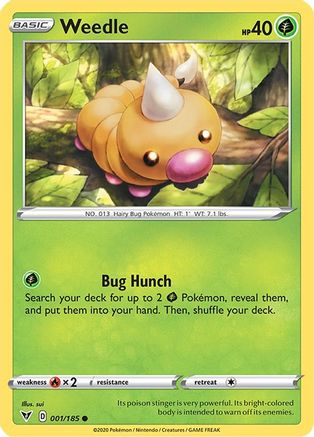 Weedle (1) Reverse Holofoil - Vivid Voltage