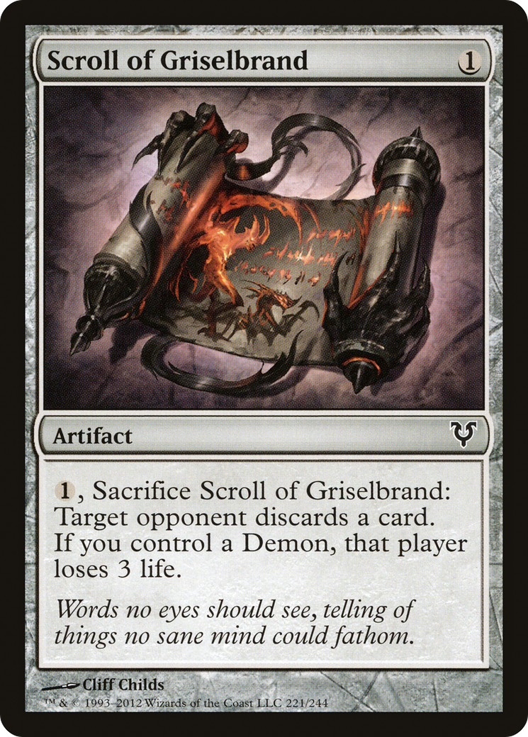 Scroll of Griselbrand (221) - Avacyn Restored