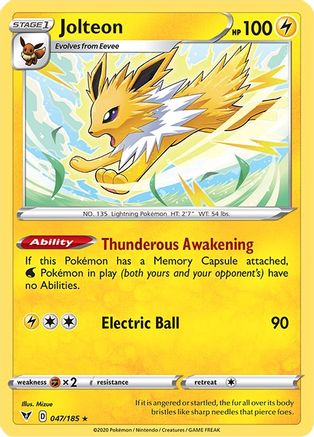 Jolteon (47) Reverse Holofoil - Vivid Voltage