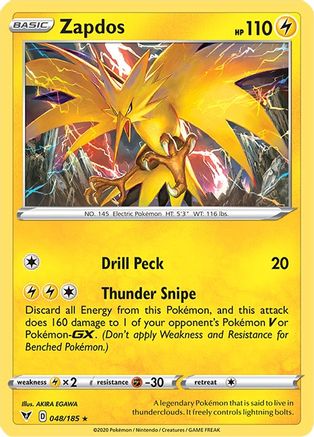 Zapdos (48) Reverse Holofoil - Vivid Voltage
