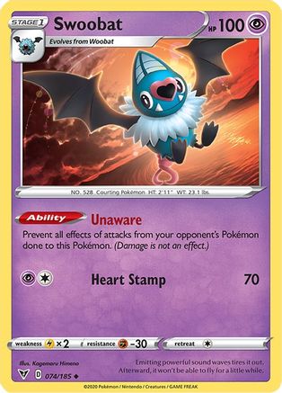 Swoobat (74) Reverse Holofoil - Vivid Voltage
