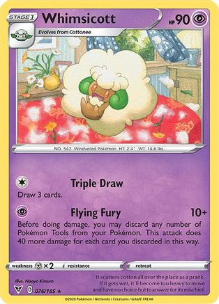 Whimsicott (76) Reverse Holofoil - Vivid Voltage