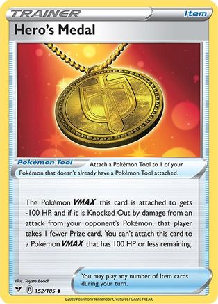 Hero's Medal (152) Reverse Holofoil - Vivid Voltage