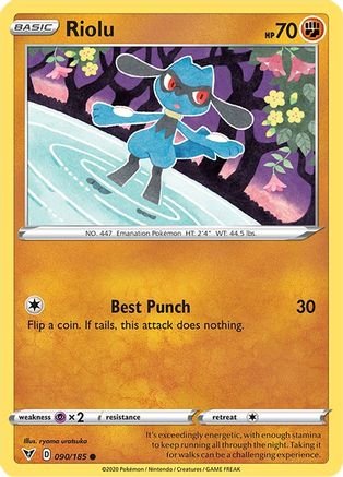 Riolu (90) Reverse Holofoil - Vivid Voltage