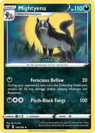 Mightyena (104) Reverse Holofoil - Vivid Voltage