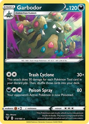 Garbodor (111) Reverse Holofoil - Vivid Voltage
