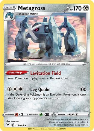 Metagross (118) Reverse Holofoil - Vivid Voltage