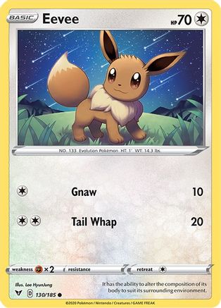 Eevee (130) Reverse Holofoil - Vivid Voltage