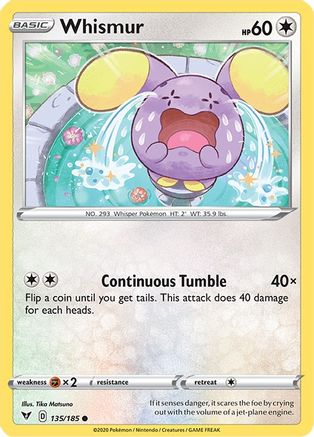 Whismur (135) Reverse Holofoil - Vivid Voltage