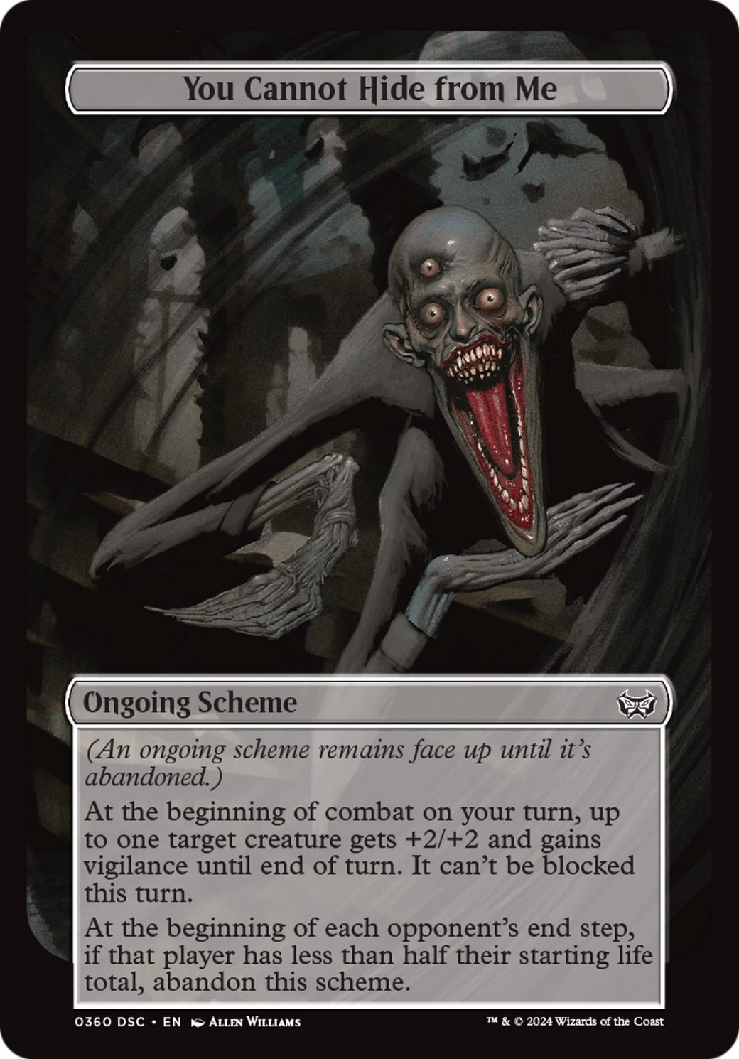 You Cannot Hide from Me (Full Art) (360) - Duskmourn: House of Horror Commander