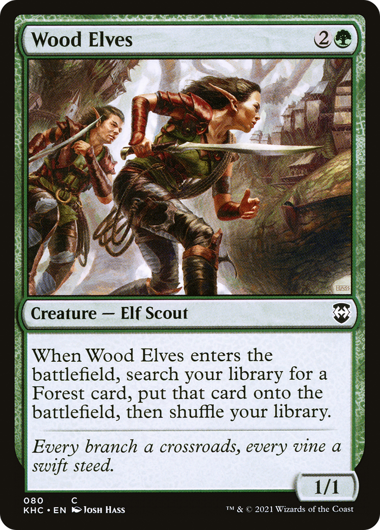 Wood Elves (080) - Kaldheim Commander