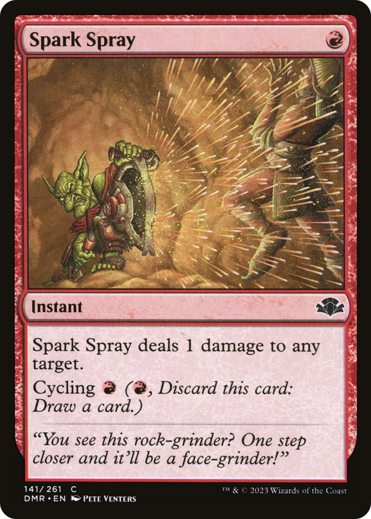 Spark Spray (141) Foil - Dominaria Remastered