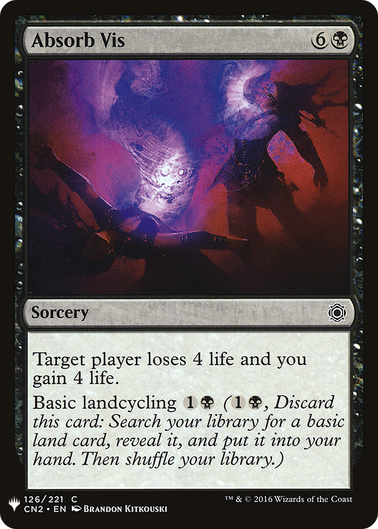 Absorb Vis (126) - The List