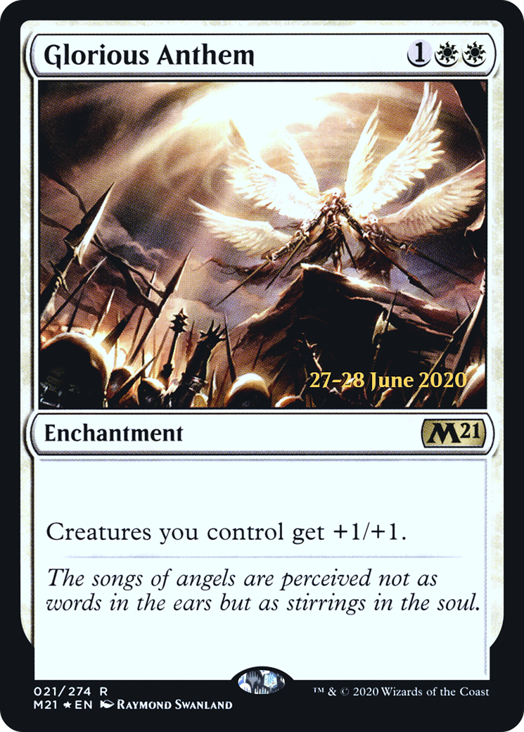 Glorious Anthem (21s) Foil - Core Set 2021 Promos