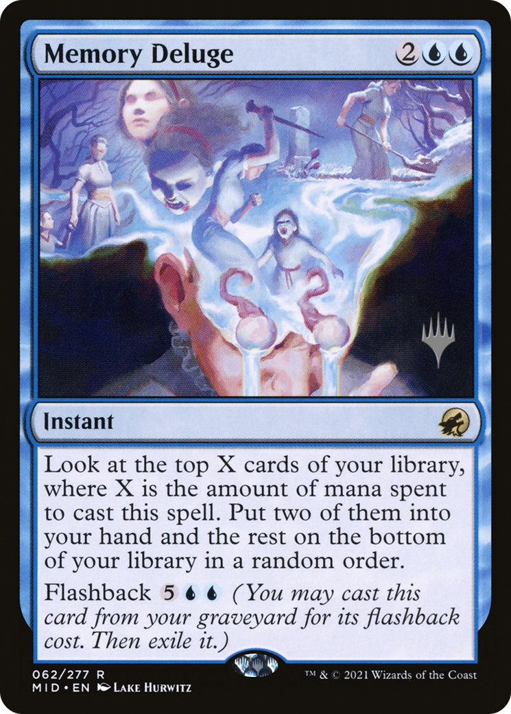 Memory Deluge (062) Foil - Innistrad: Midnight Hunt Promos