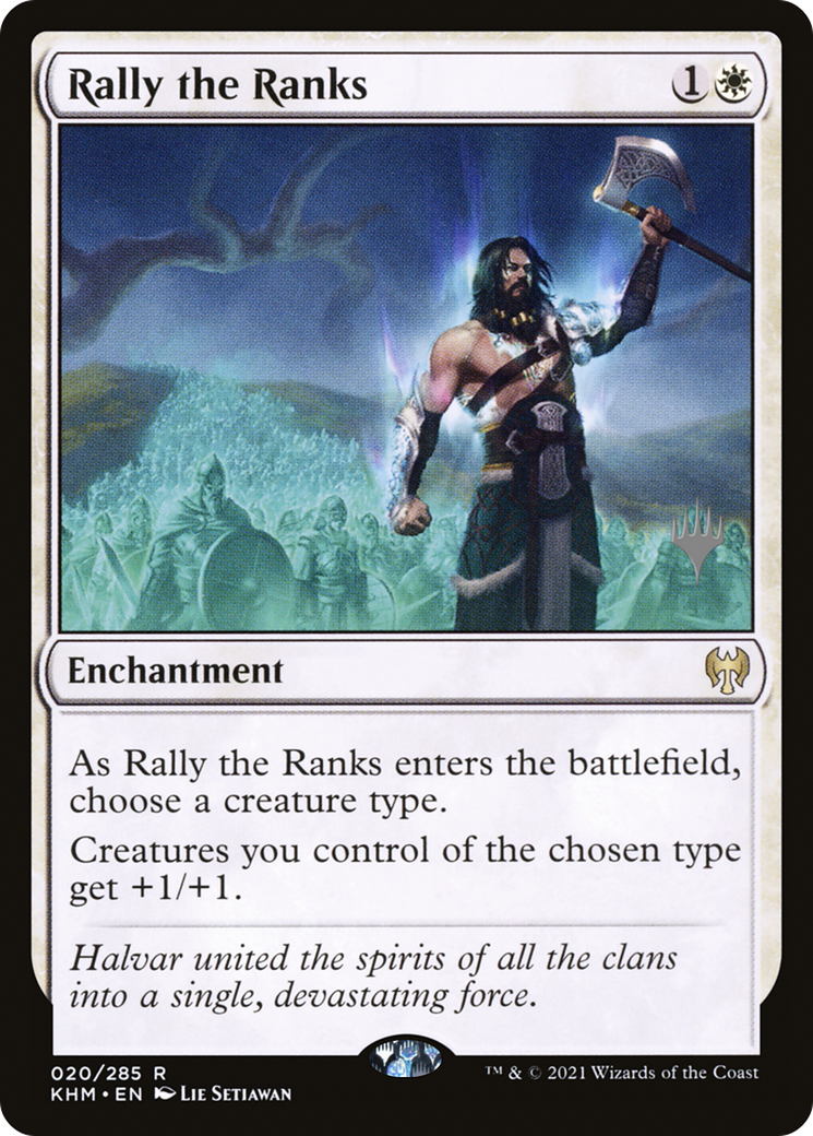 Rally the Ranks (020) Foil - Kaldheim Promos