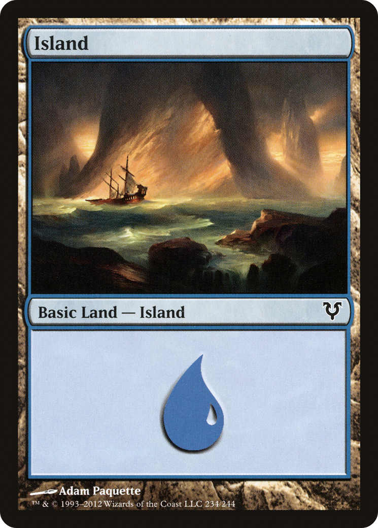 Island (234) Foil - Avacyn Restored