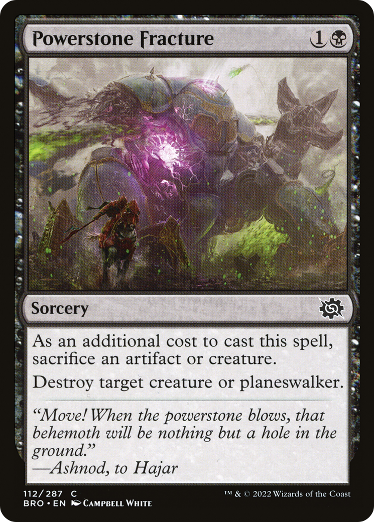 Powerstone Fracture (112) - The Brothers' War
