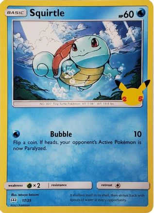 Squirtle - 17/25 (17) Holofoil - McDonalds 25th Anniversary Promos