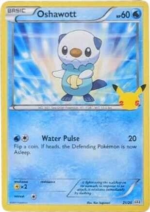 Oshawott - 21/25 (21) Holofoil - McDonalds 25th Anniversary Promos