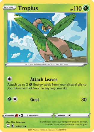 Tropius (5) Reverse Holofoil - Shining Fates