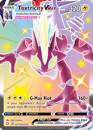 Toxtricity VMAX (SV113) Holofoil - Shining Fates Shiny Vault