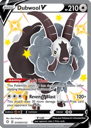 Dubwool V (SV120) Holofoil - Shining Fates Shiny Vault
